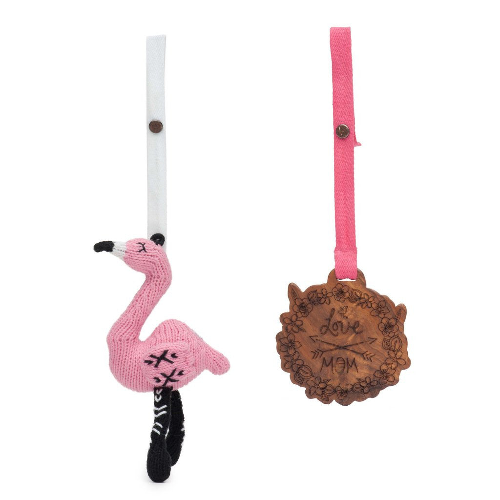 Miami Zoo Collection 2 pc. Stroller Set - Zoe & Mom