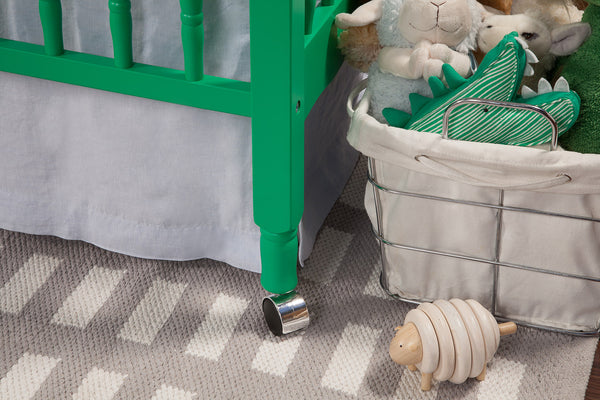 Jenny Lind 3-in-1 Convertible Crib with Toddler Bed Conversion Kit (Emerald)