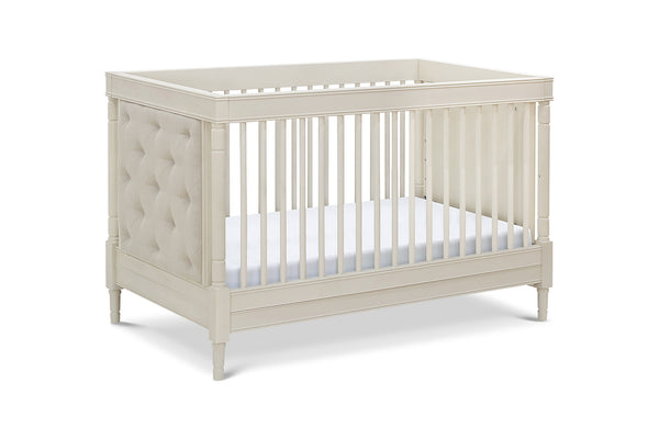 Franklin & Ben Everly 4-in-1 Convertible Crib with Toddler Bed Conversion Kit (Distressed White)