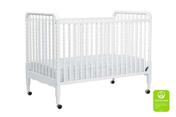 Jenny Lind 3-in-1 Convertible Crib (White) with Toddler Bed Conversion