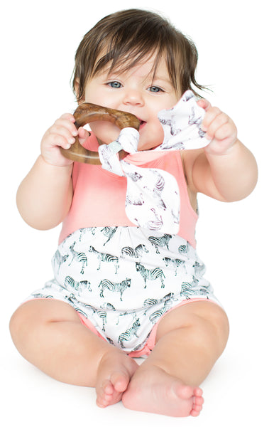 Miami Zoo Collection Romper In Zebra