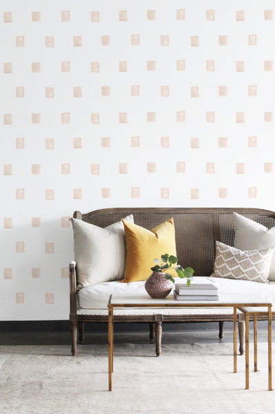Watercolour Squares (Dusty Rose OR Saguaro Green OR Warm Grey)