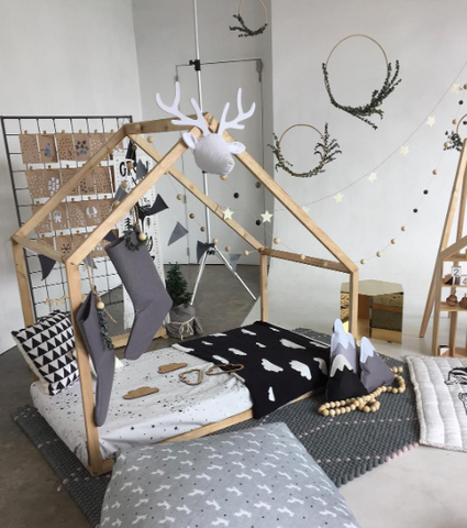 Made-to-Order Asymmetrical House Bed