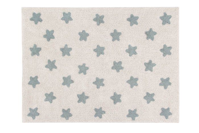 Lorena Canals Stars Natural - Blue Washable Rug