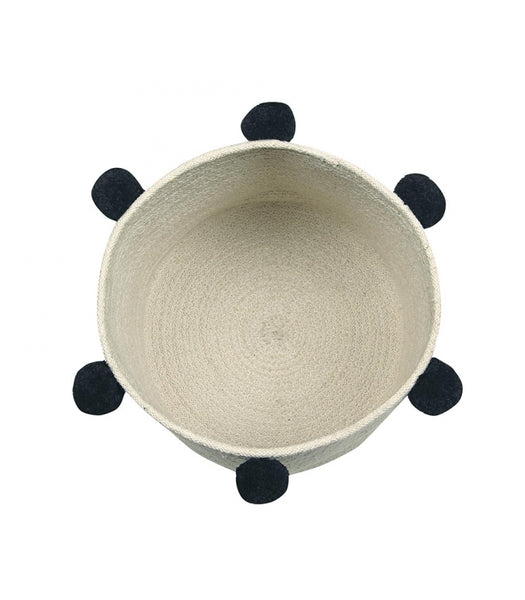 Lorena Canals Bubbly Natural Black Basket