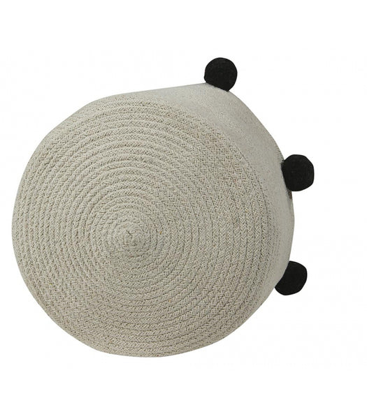Lorena Canals Bubbly Natural Black Basket