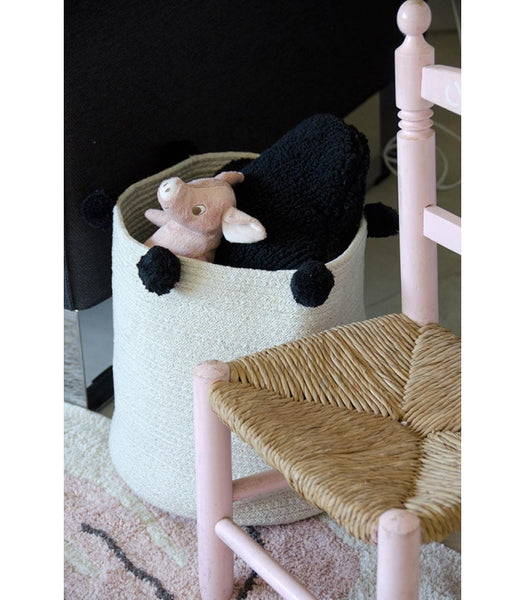 Lorena Canals Bubbly Natural Black Basket