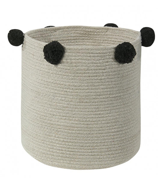 Lorena Canals Bubbly Natural Black Basket