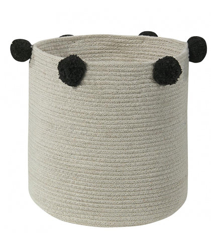 Lorena Canals Bubbly Natural Black Basket