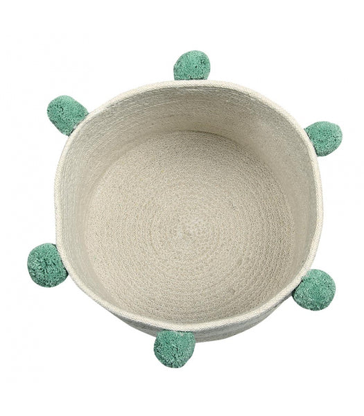 Lorena Canals Bubbly Natural Green Basket