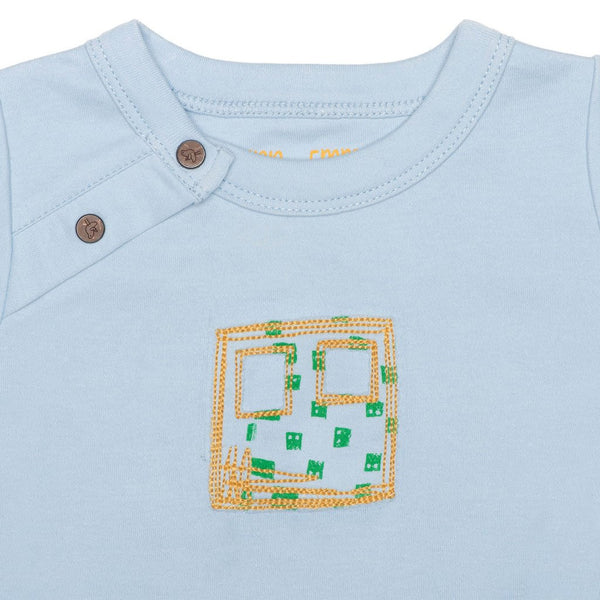 Robot Collection Footie in Baby Blue