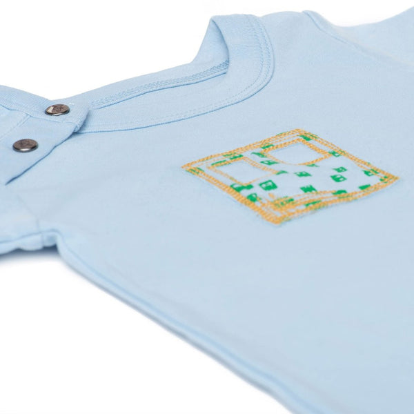 Robot Collection Footie in Baby Blue