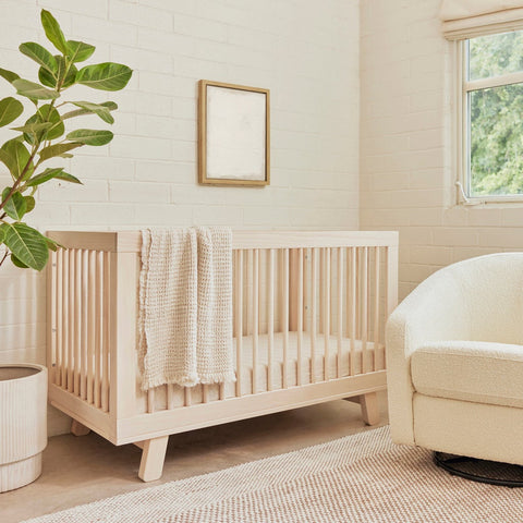 Hudson 3-in-1 Convertible Crib with Toddler Bed Conversion Kit (Natural)