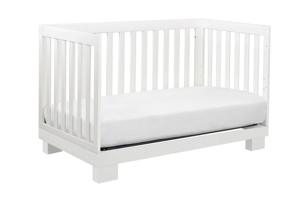 Modo 3-in-1 Convertible Crib with Toddler Bed Conversion Kit (White)