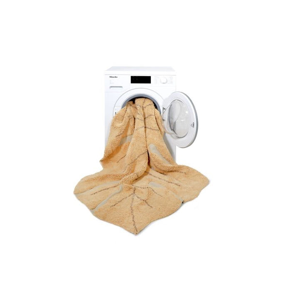 Lorena Canals Monstera Leaf in Honey Washable Rug
