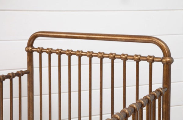 Abigail 3-in-1 convertible crib (Vintage Gold) with toddler rail