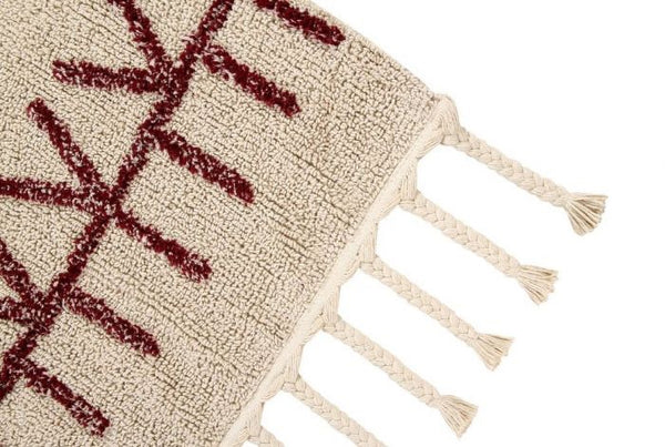 Lorena Canals Bereber Burgundy Rug (2 sizes)