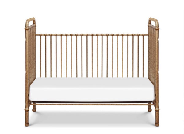 Abigail 3-in-1 convertible crib (Vintage Gold) with toddler rail
