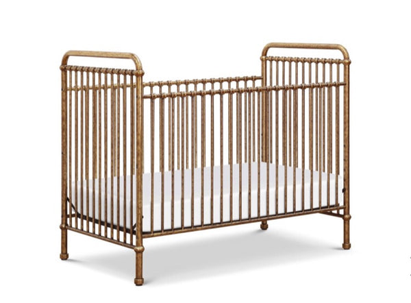 Abigail 3-in-1 convertible crib (Vintage Gold) with toddler rail
