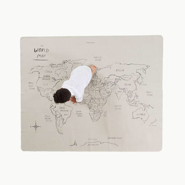 Gathre World Map Leather Mat - Midi+