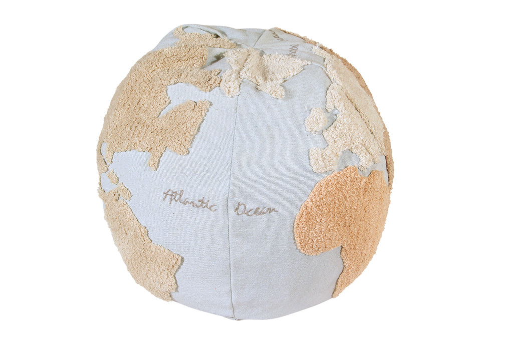 Lorena Canals World Map Pouffe