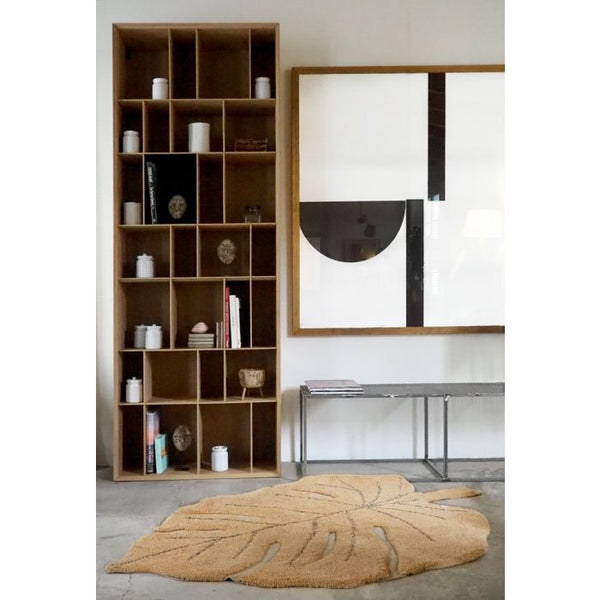 Lorena Canals Monstera Leaf in Honey Washable Rug