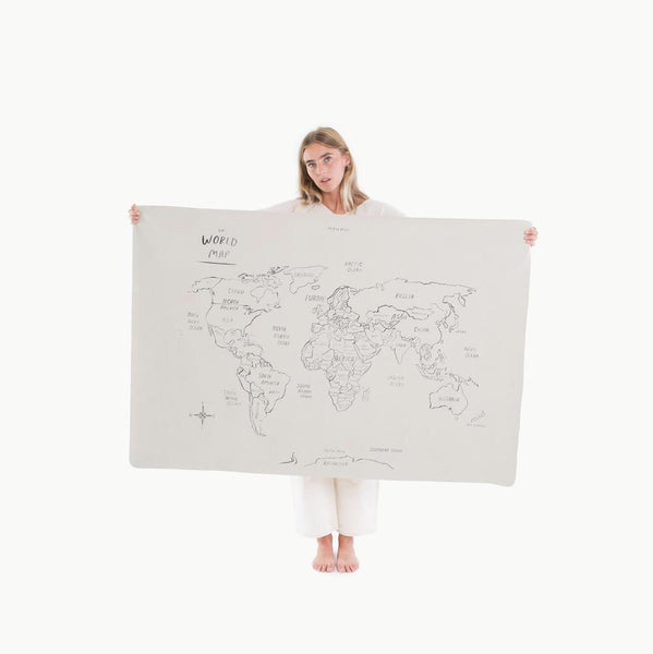 Gathre World Map Leather Mat - Mini+