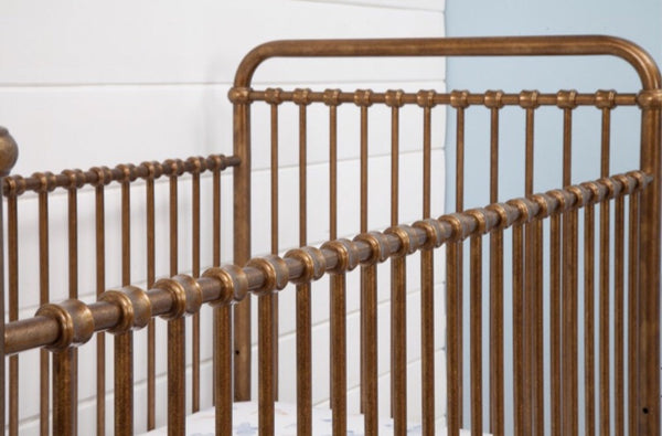 Abigail 3-in-1 convertible crib (Vintage Gold) with toddler rail