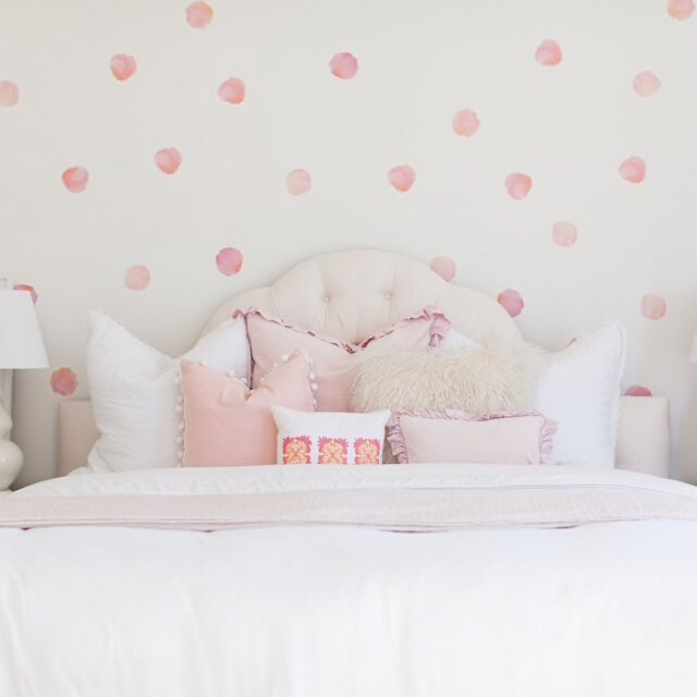 Watercolor Polka Dots (Blues OR Coral OR Lilac OR Sunset)