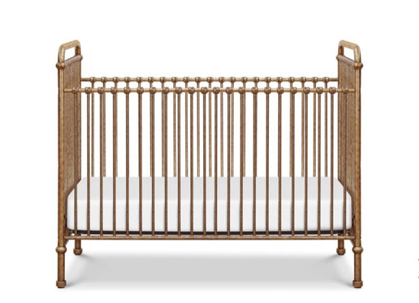 Abigail 3-in-1 convertible crib (Vintage Gold) with toddler rail