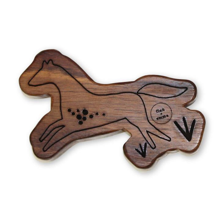 Wood Teething Rattle - Molly the Horse