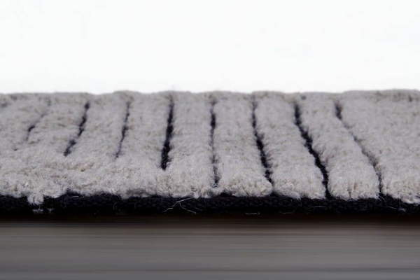 Lorena Canals Woolable Black Chia Washable Rug (w/ non-slip underlay)
