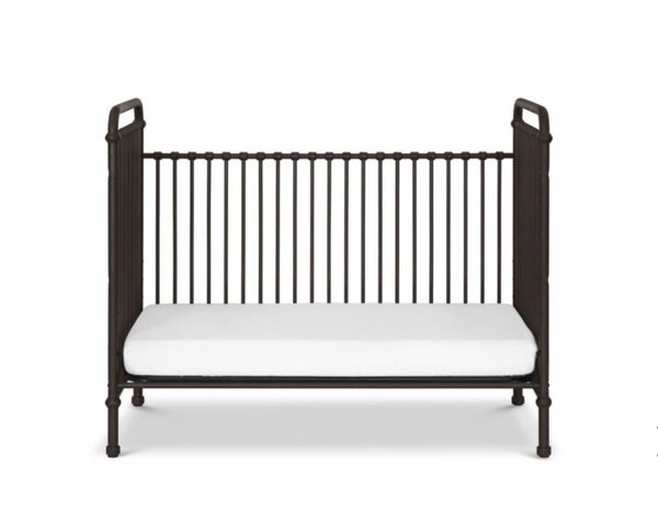 Abigail 3-in-1 convertible crib (Vintage Iron) with toddler rail