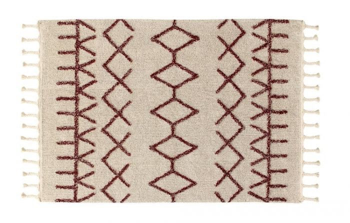 Lorena Canals Bereber Burgundy Rug (2 sizes)