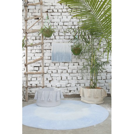 Lorena Canals Tie Dye Soft Blue Wall Hanging