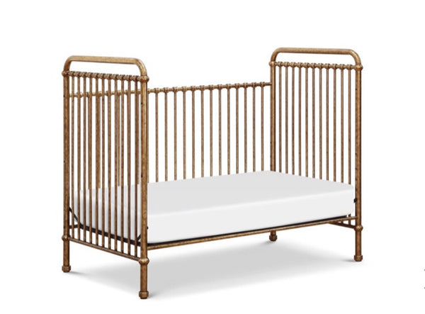 Abigail 3-in-1 convertible crib (Vintage Gold) with toddler rail