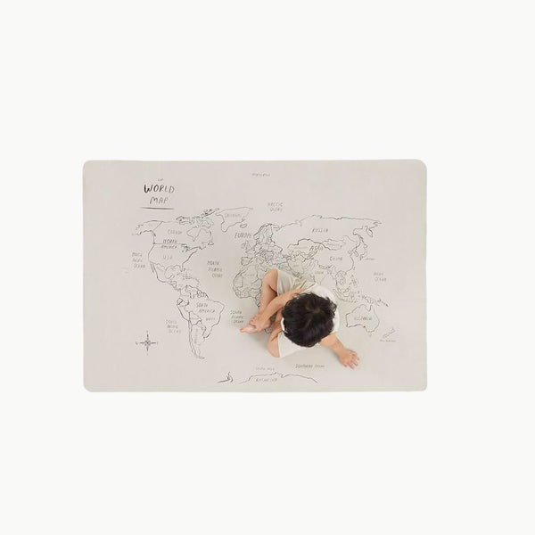 Gathre World Map Leather Mat - Mini+