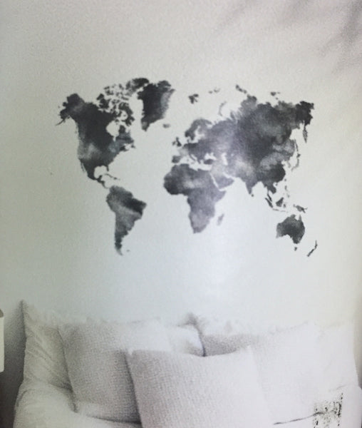 Painted Watercolour World Map (Incy Exclusive)