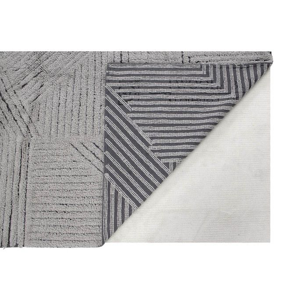 Lorena Canals Woolable Black Chia Washable Rug (w/ non-slip underlay)