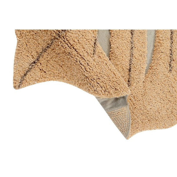 Lorena Canals Monstera Leaf in Honey Washable Rug