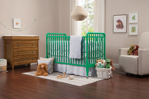 Jenny Lind 3-in-1 Convertible Crib with Toddler Bed Conversion Kit (Emerald)