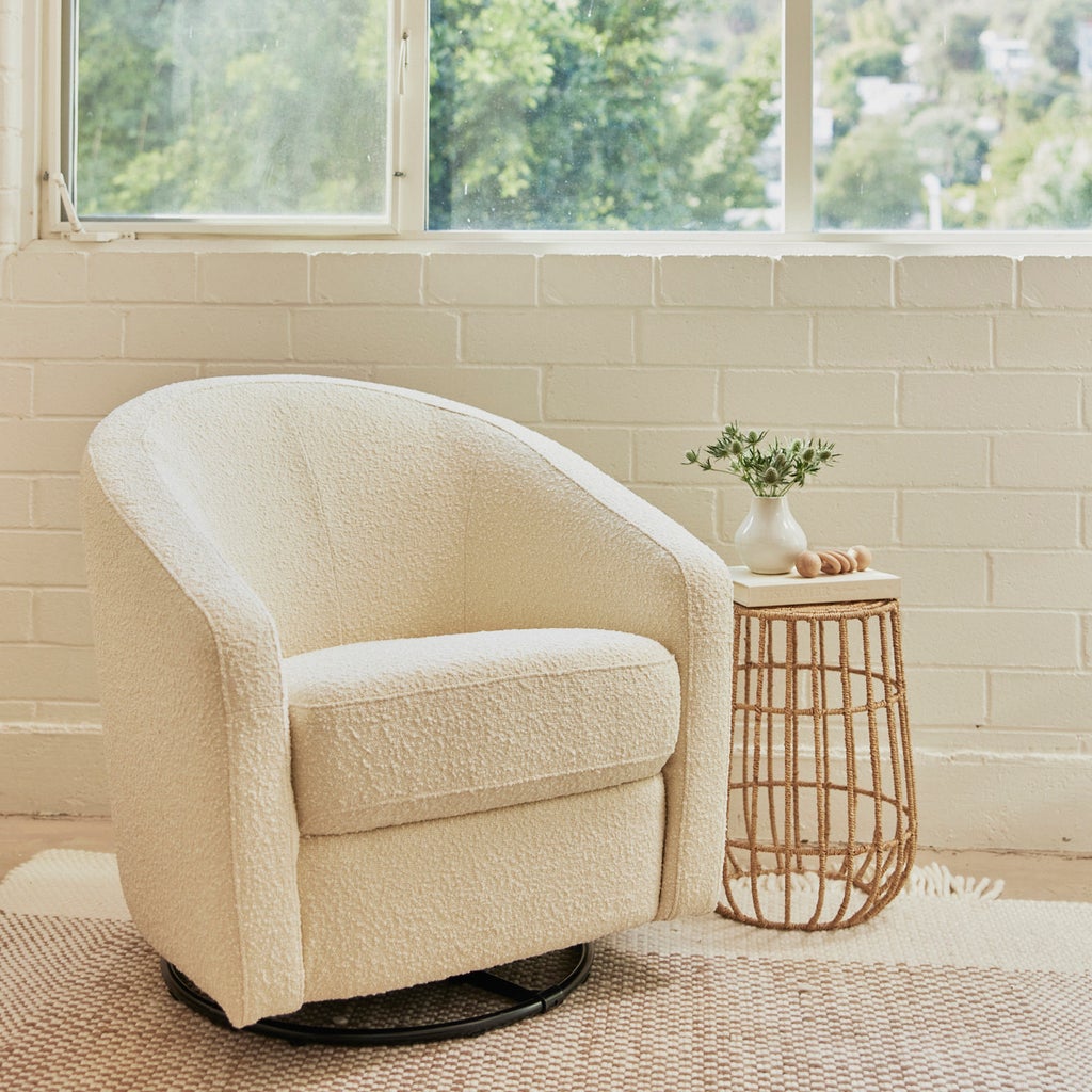 Madison Swivel Glider (Ivory Boucle)