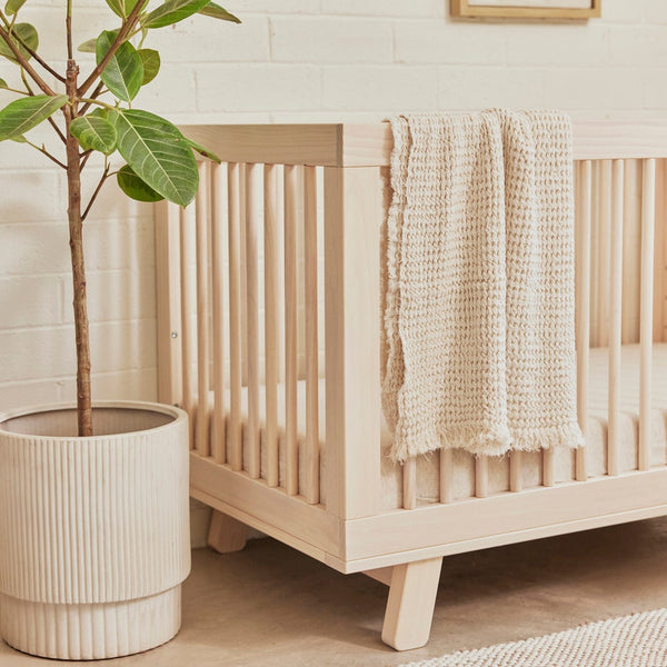 Hudson 3-in-1 Convertible Crib with Toddler Bed Conversion Kit (Natural)