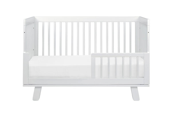 Hudson 3-in-1 Convertible Crib with Toddler Bed Conversion Kit (White)