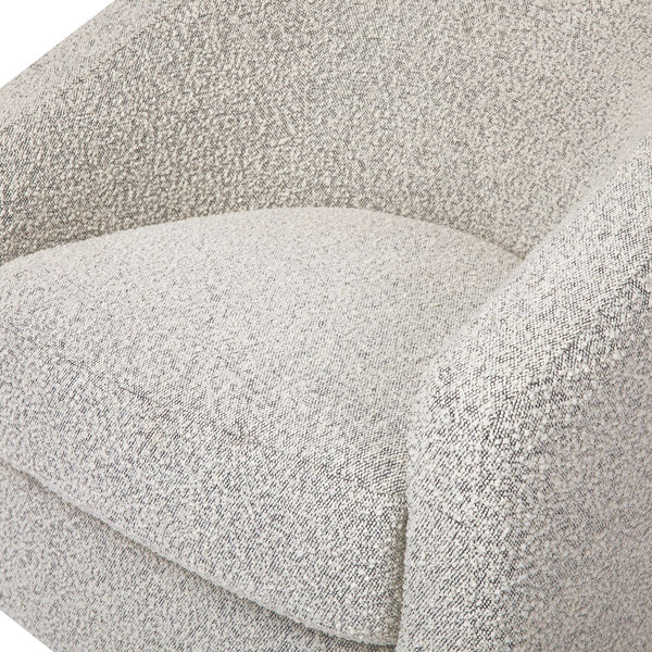 Madison Swivel Glider (Black & White Boucle)