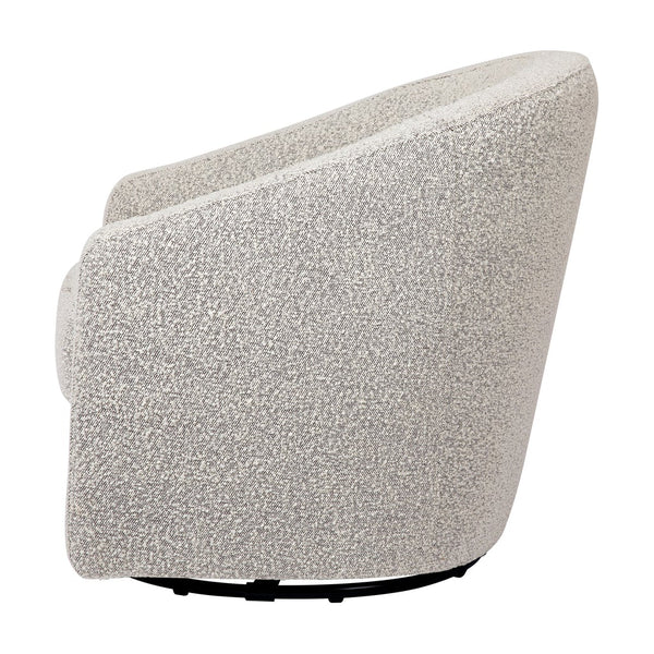 Madison Swivel Glider (Black & White Boucle)