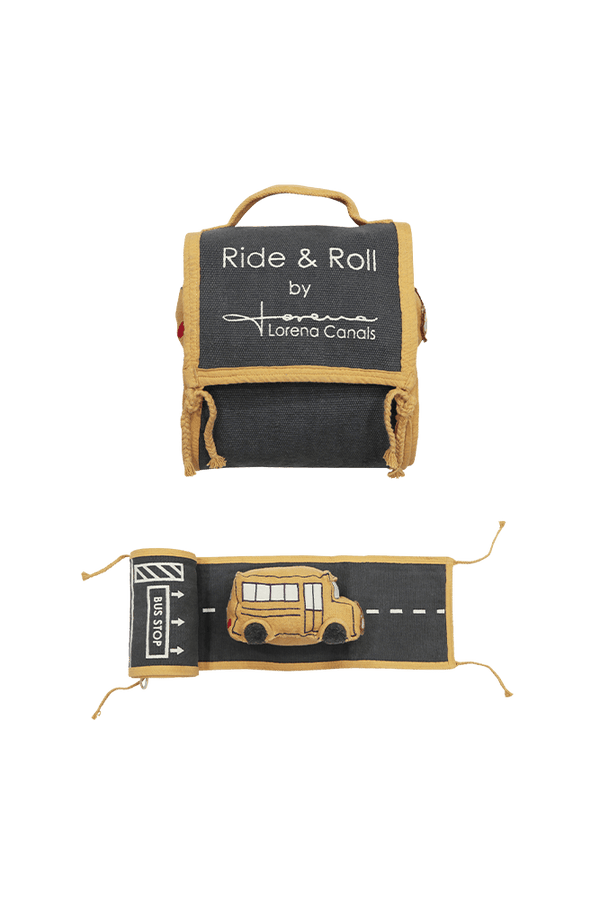 Lorena Canals Soft Toy Ride and Roll School Bus