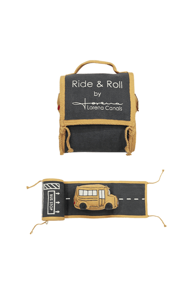 Lorena Canals Soft Toy Ride and Roll School Bus