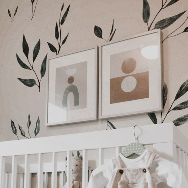 Watercolor leaves