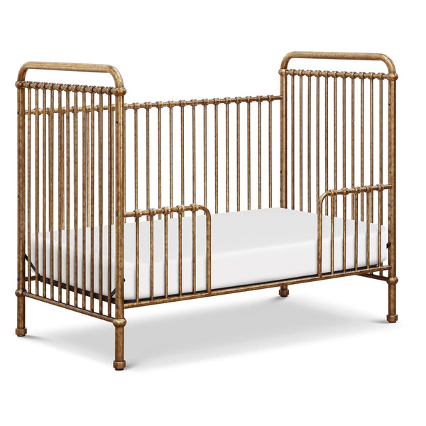 Abigail 3-in-1 convertible crib (Vintage Gold) with toddler rail